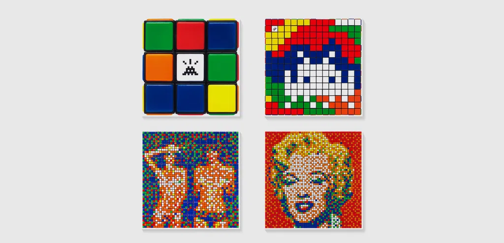 Rubikcubism', Invader, 2023