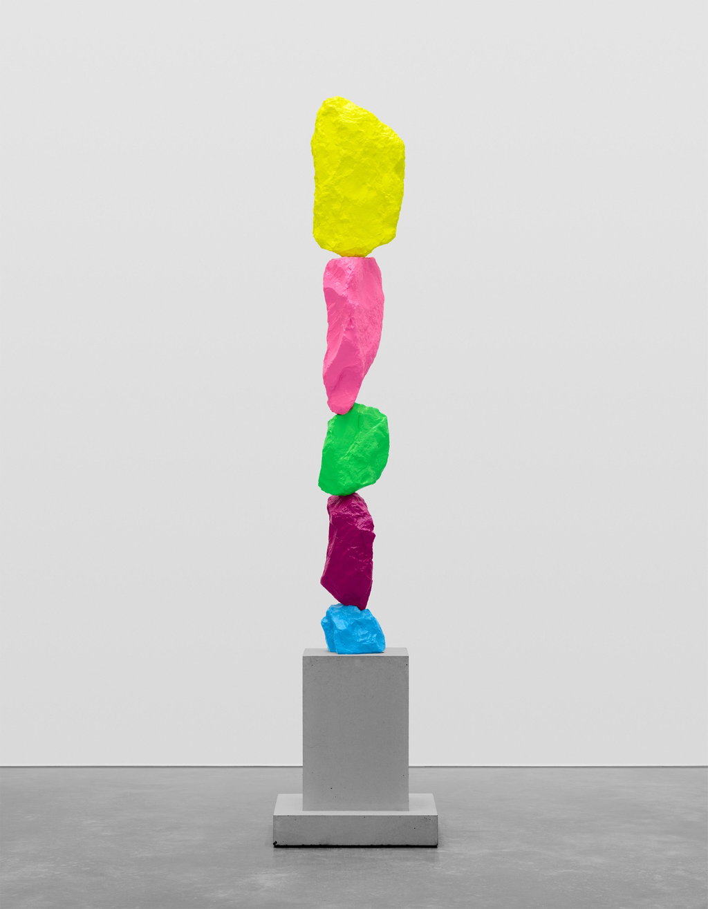 blue violet green pink yellow by Ugo Rondinone sold for $281,600. Image courtesy of Sotheby's