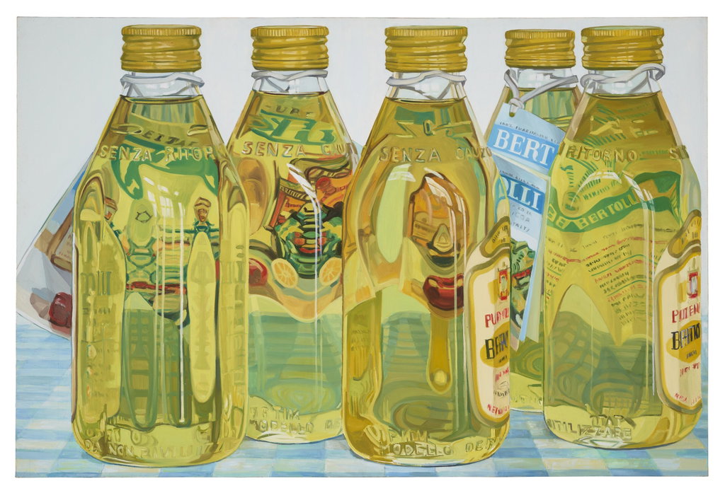 Five Bertolli Bottles (1971). Sold for $239,400 in 2022. Image courtesy of Christie's