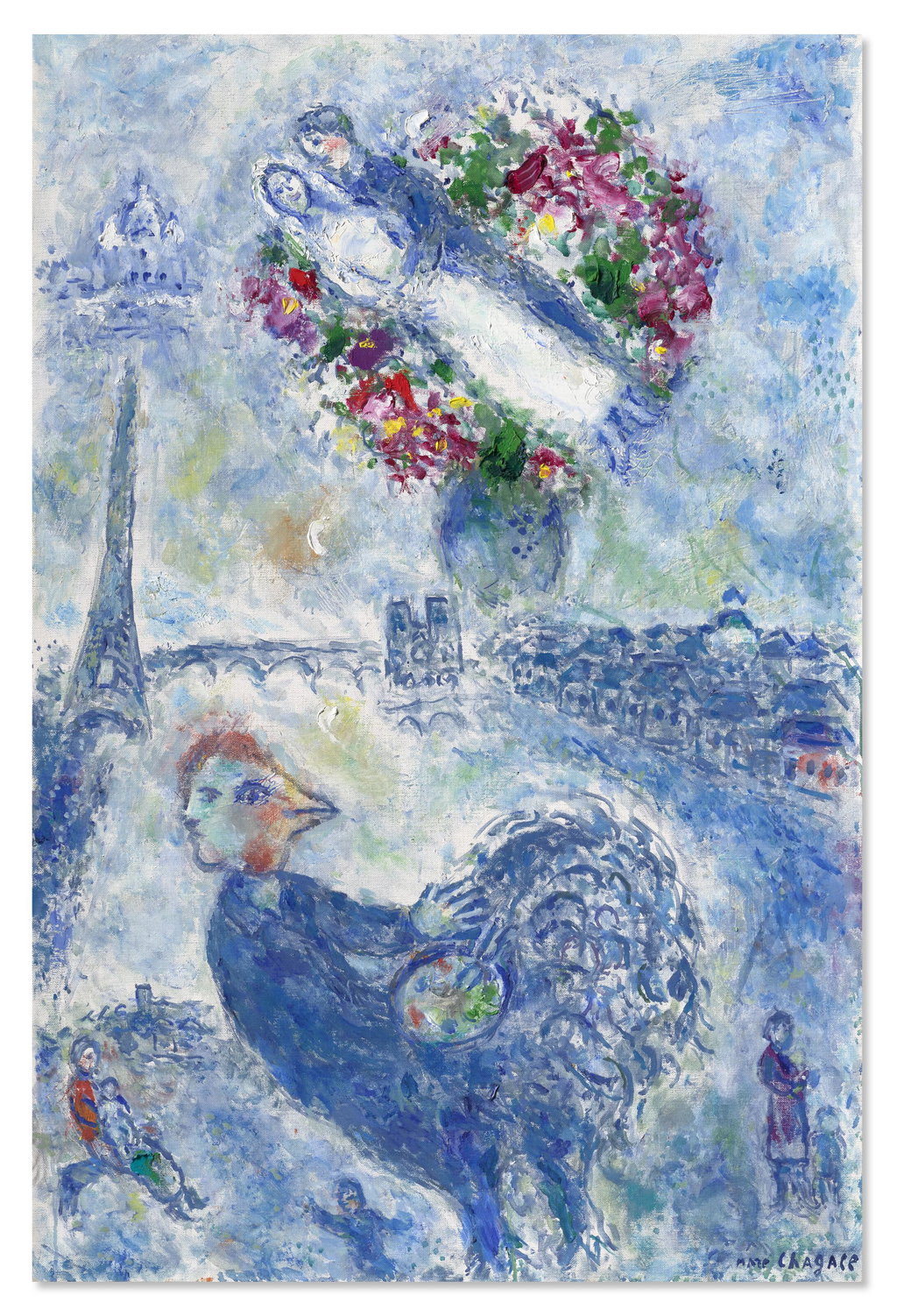 Le coq-peintre à Paris. Image courtesy of Christie's
