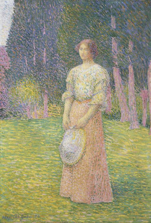 Femme au jardin (1894). Sold for $29,700 in 1987. Image courtesy of Sotheby's