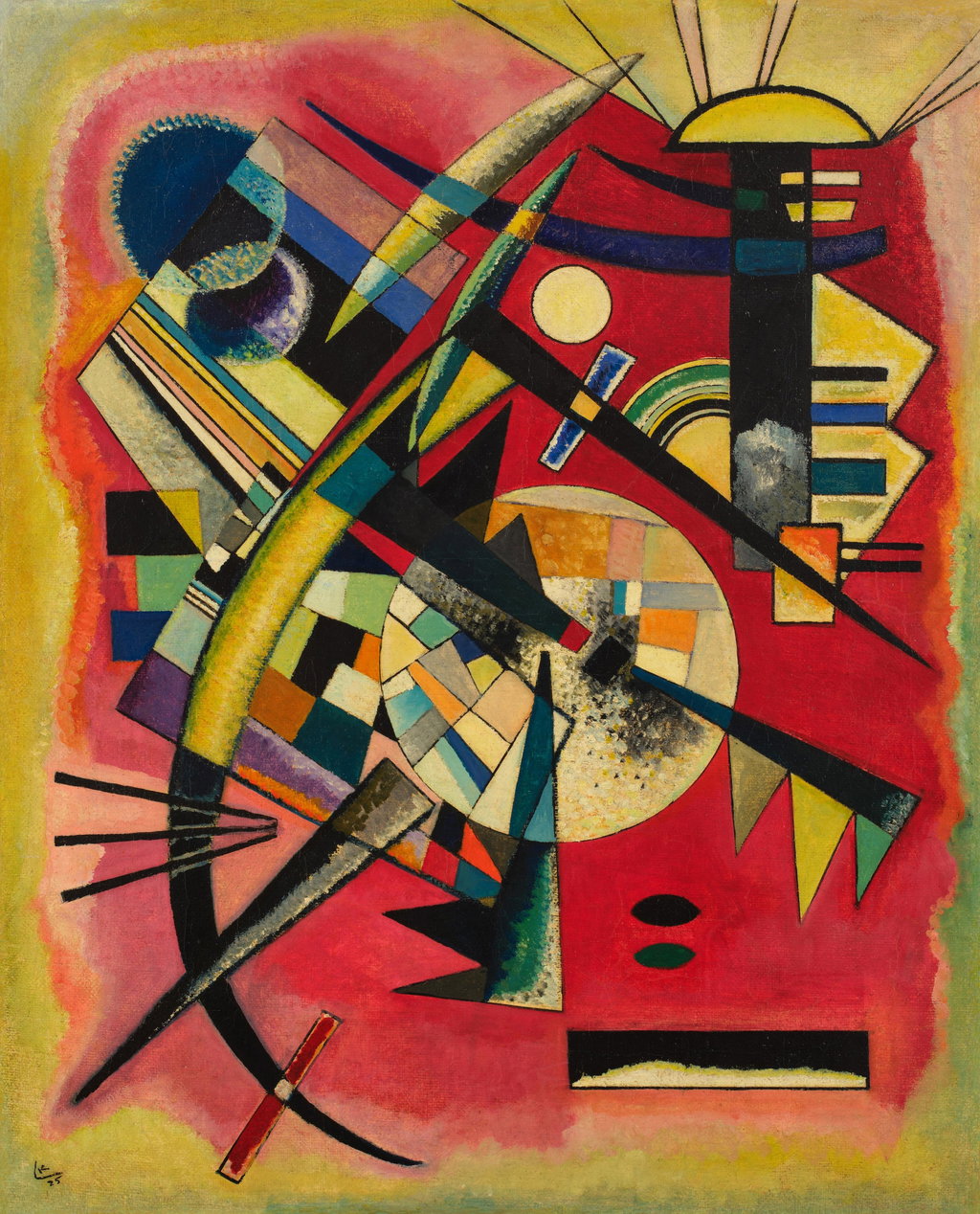 Rote Tiefe (Red Depth) by Wassily Kandinsky estimated at $12m (low) to $18m (high). Image courtesy of Sotheby's