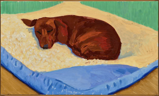 Hockney's Painting of Beloved Dog Stanley Could Fetch More Than $3M