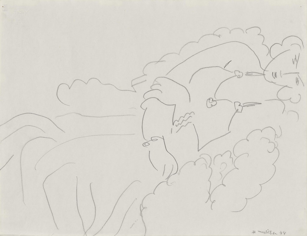 Reclining Woman by Henri Matisse sold for $90,000. Image courtesy of Christie's