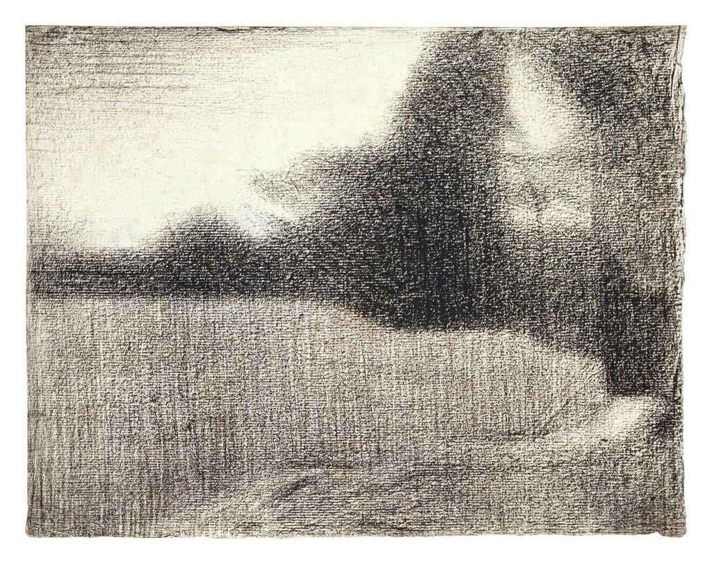 Blé et arbres (Le Champ de blé) (recto); Portrait de Félix Fénéon (verso). Image courtesy of Sotheby's