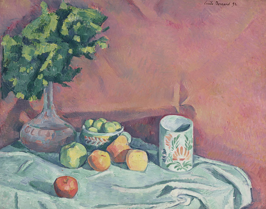Nature morte aux fruits, fleurs et tasse. Image courtesy of Christie's