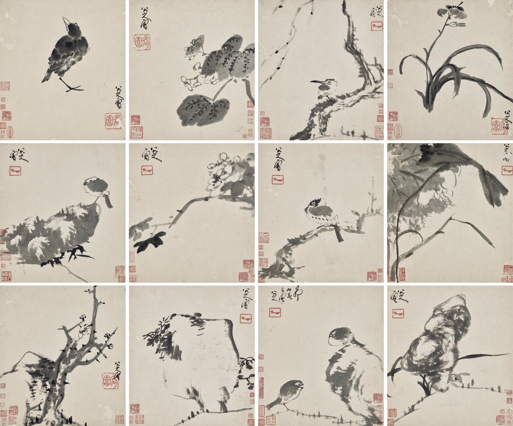 Flowers and Birds by Bada Shanren estimated at $1.53m (low) to $2.29m (high). Image courtesy of Christie's