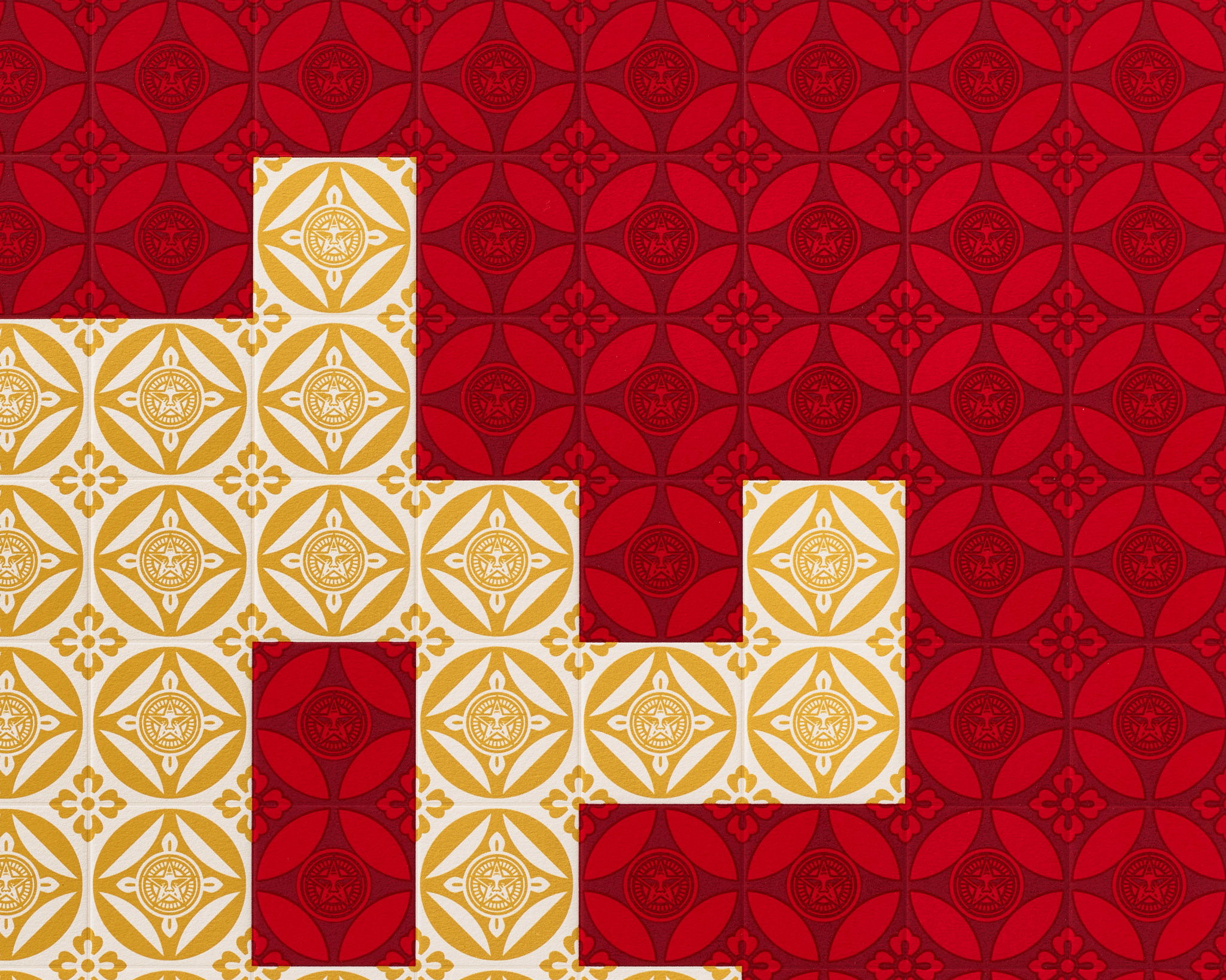 Positive Space/Negative Space (Cream/Red) image #3