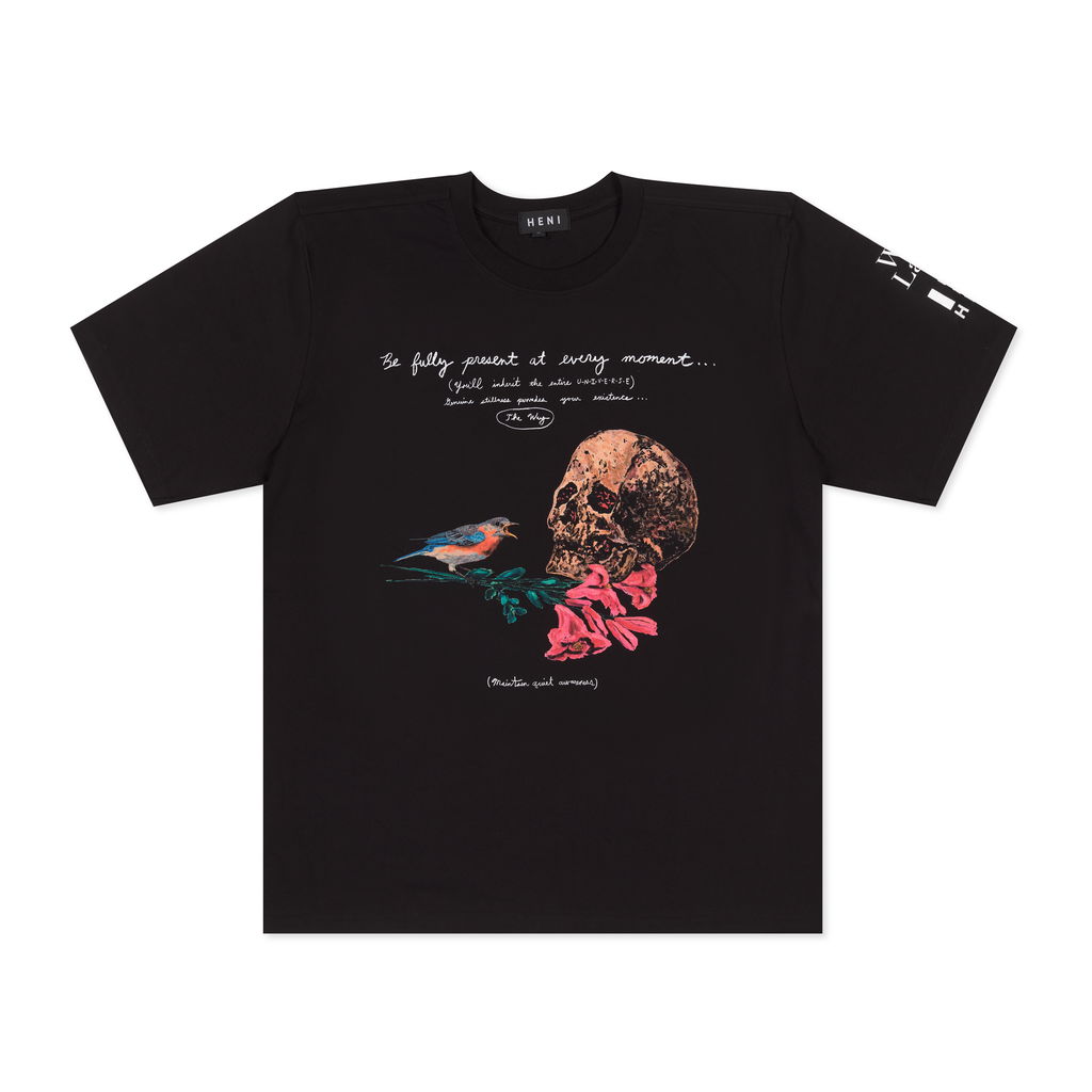 Be fully present at every moment T-shirt (black) image #1 main image