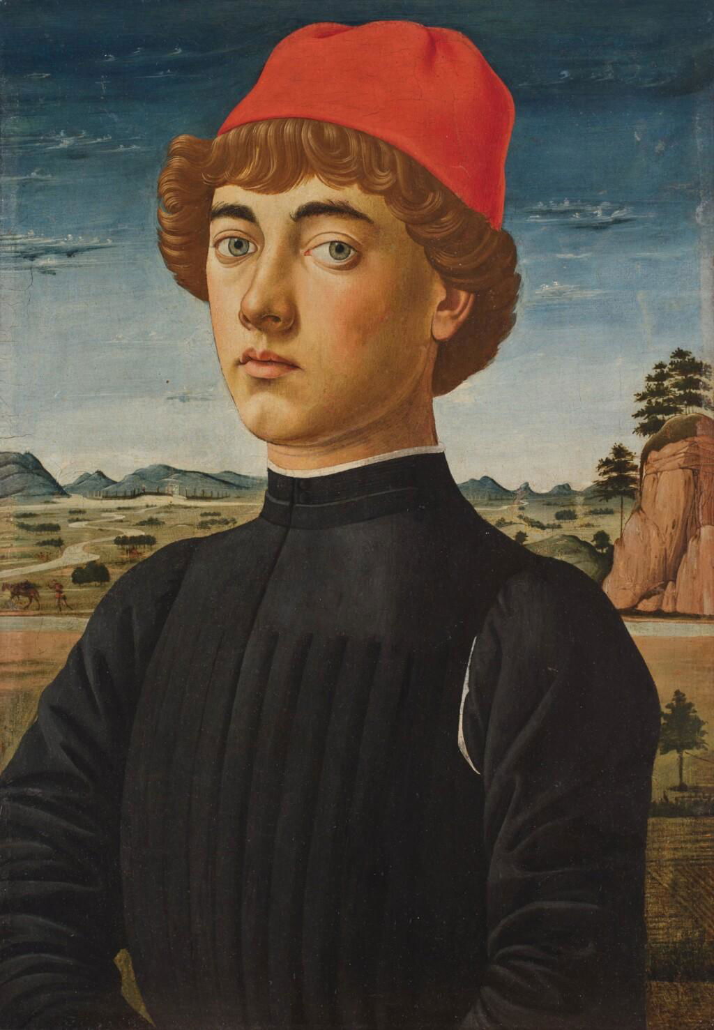 Portrait of a Young Man Wearing a Red Berretto. Image courtesy of Sotheby's