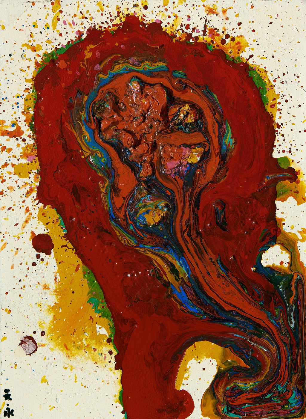 Work by Sadamasa Motonaga sold for $29,200 (662% above estimate). Image courtesy of Christie's
