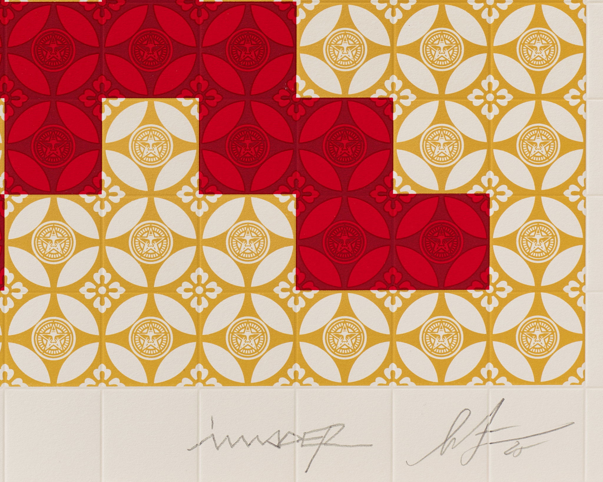 Positive Space/Negative Space (Red/Cream) image #4