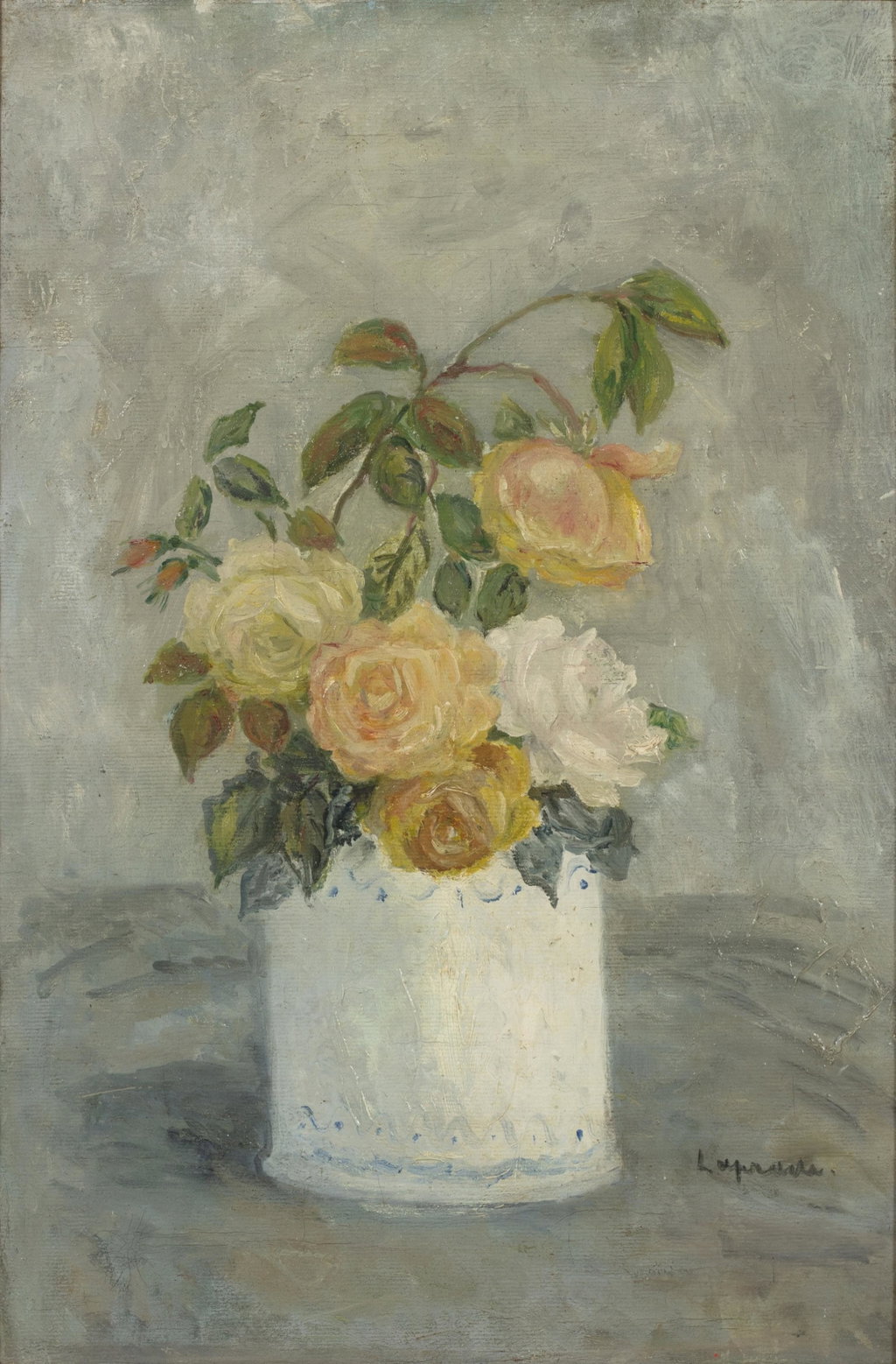 Roses by Pierre Laprade sold for $25,900 (2204% above estimate). Image courtesy of Sotheby's