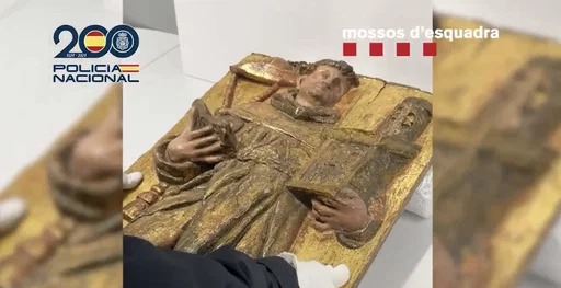 Spain: A 16th-century bas-relief stolen 16 years ago from a monastery in Navarre has been recovered