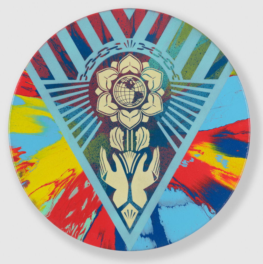 Beautiful Rotating Earth Justice Spin Painting 1 main image