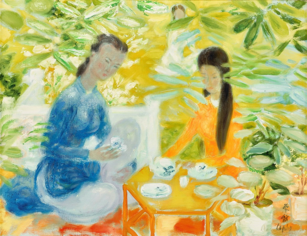 Le Thé by Le Pho sold for $89,800. Image courtesy of Sotheby's