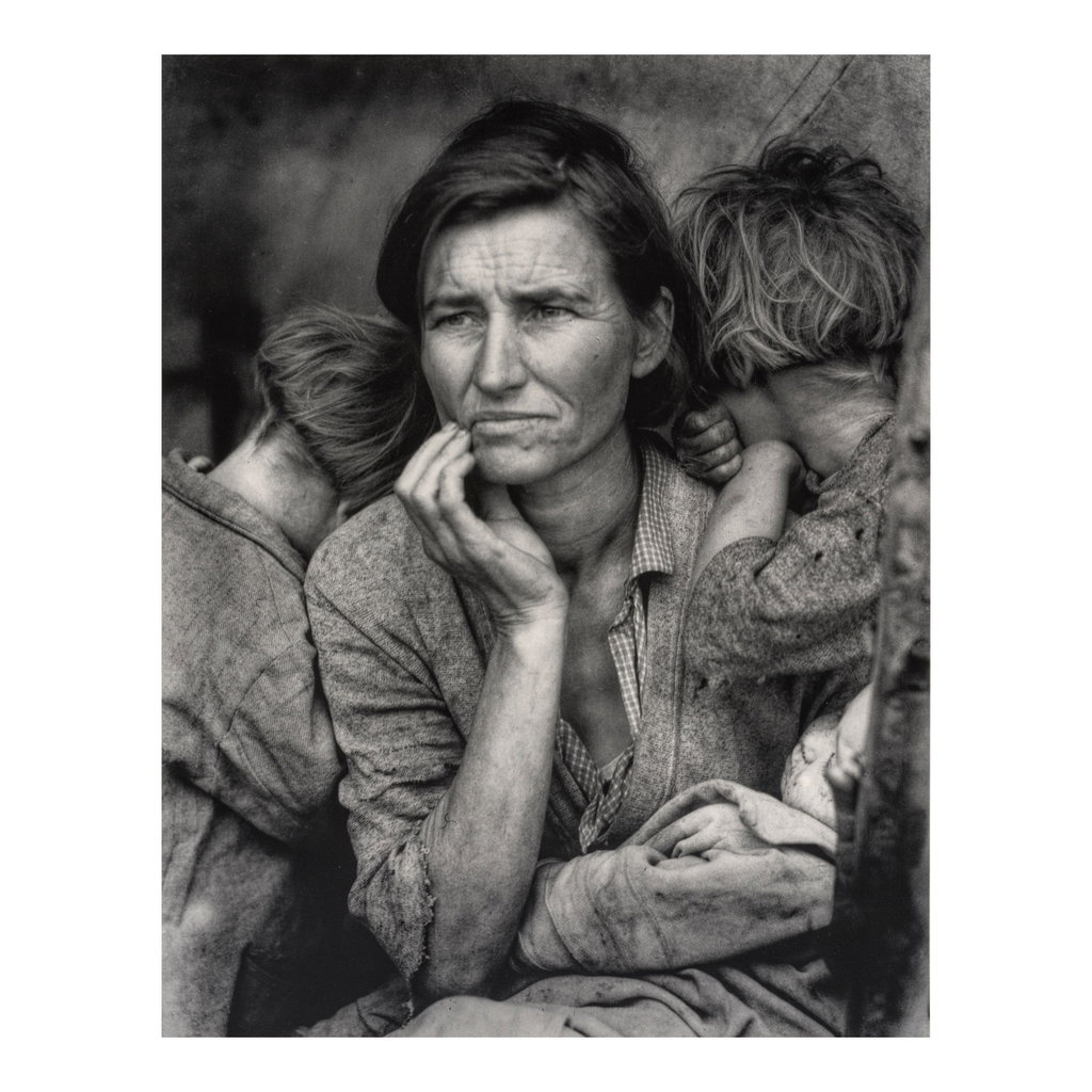 Migrant Mother, Nipomo, California, 1936 by Dorothea Lange sold for $70,300. Image courtesy of Bonhams