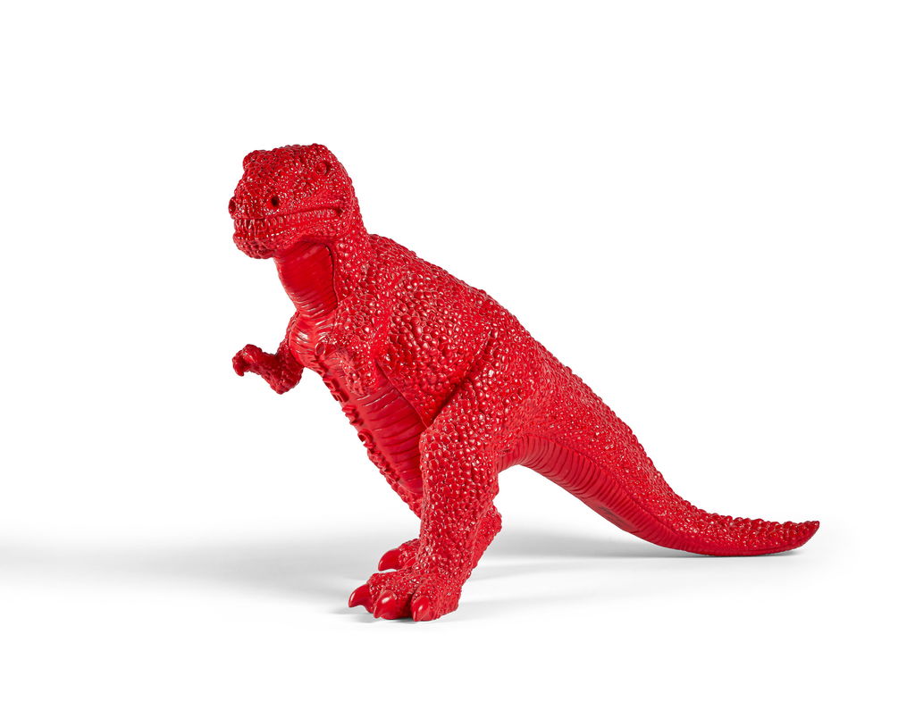 Red Dinosaur / Made in China by Sui Jianguo sold for $8,366. Image courtesy of Artcurial