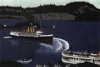 Departure from Nanaimo (1964). Sold for $203,100 in 2004. Image courtesy of Sotheby's & Ritchies