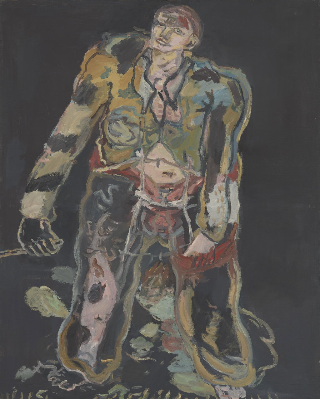 Georg Baselitz, Rebell (Rebel) (1965). Copyright the artist, courtesy of Tate