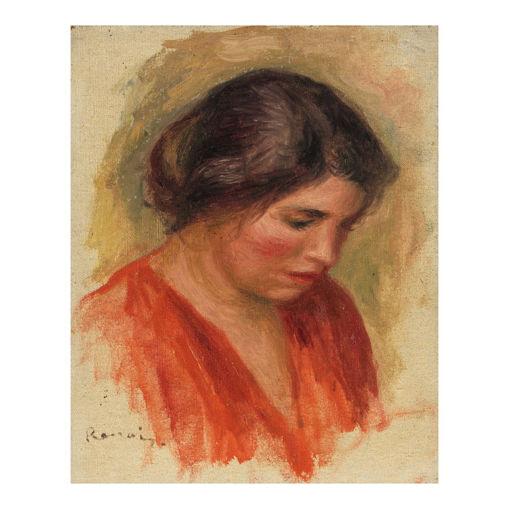 Portrait de Gabrielle by Pierre-Auguste Renoir sold for $330,700. Image courtesy of Bonhams