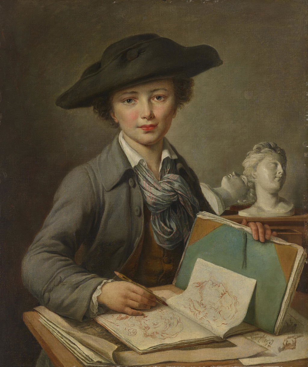 Portrait of a young artist by Catherine Lusurier sold for $478,800.
Image courtesy of Christie's