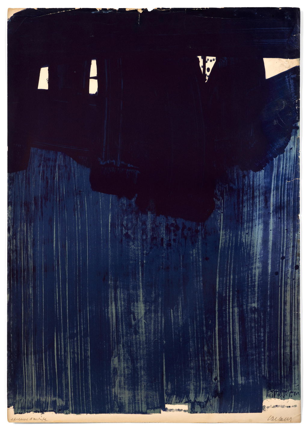 Lithograph 23–1969 by Pierre Soulages sold for $9,127. Image courtesy of Artcurial