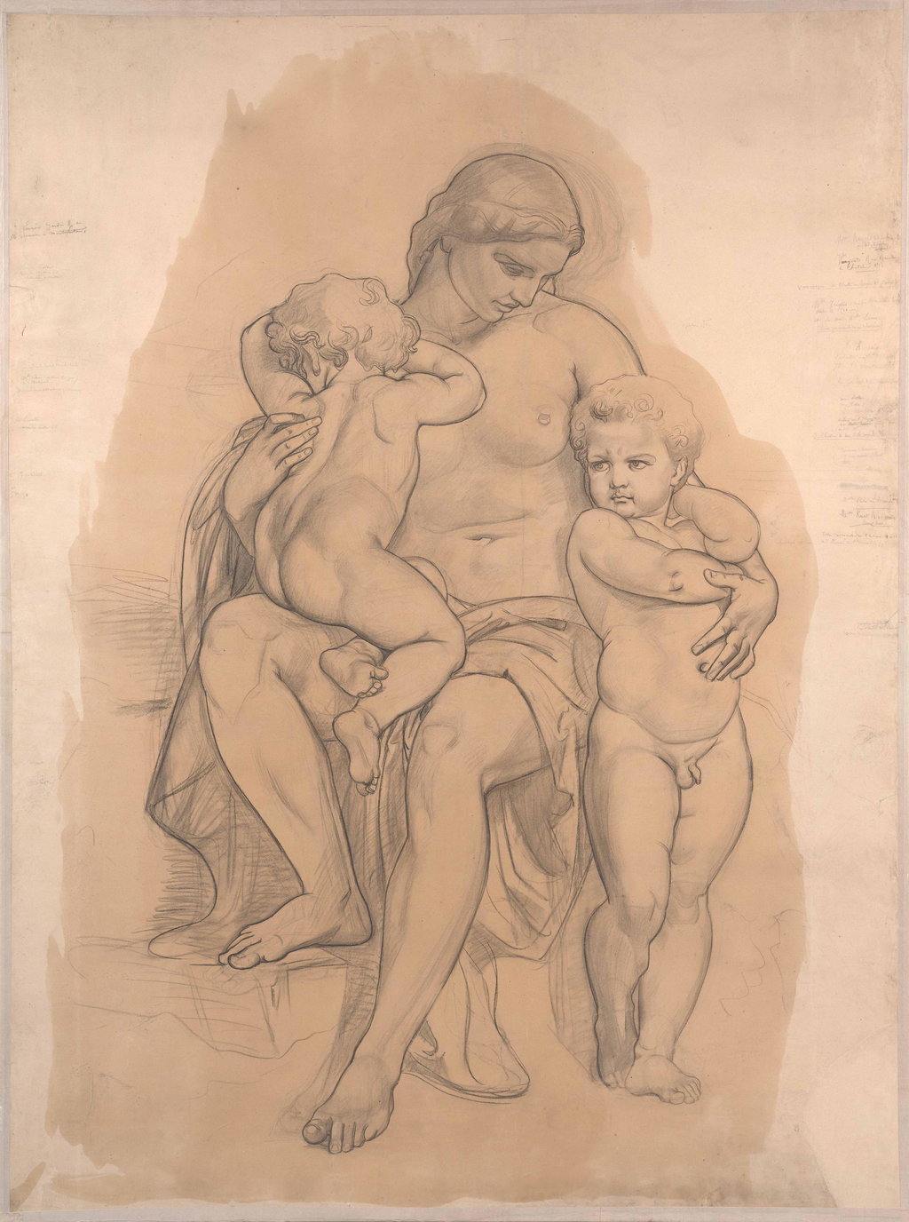 Study for 'The First Discord' exhibited at the Salon of 1841 by William Adolphe Bouguereau sold for $79,800. Image courtesy of Artcurial