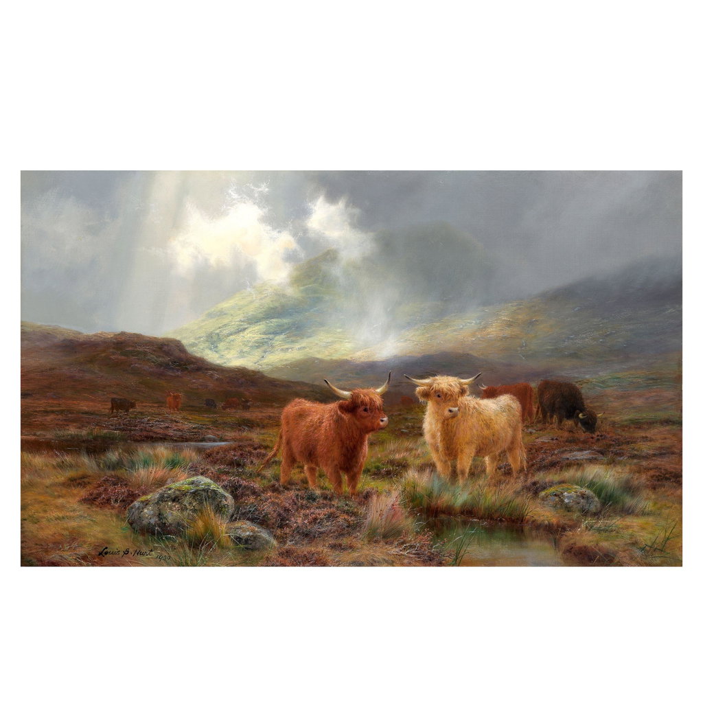 Highland cattle by Louis B Hurt sold for $11,200. Image courtesy of Bonhams