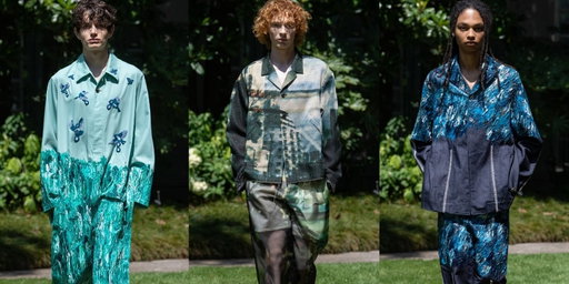 SHINYAKOZUKA Paints a “Watercolour Path” in Milan for SS27