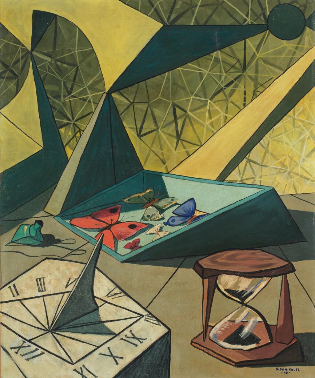 Le Plus clair du temps by Oscar Dominguez sold for $889,000.
Image courtesy of Sotheby's