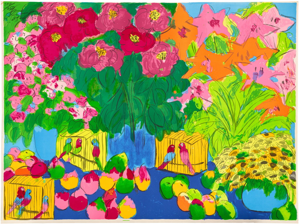 Endlessly by Walasse Ting sold for $5,418 (1254% above estimate). Image courtesy of Phillips