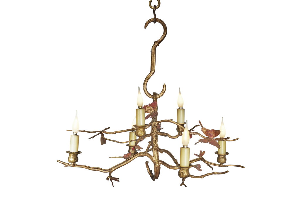 'Vegetal Structure' chandelier by Claude Lalanne sold for $407,200. Image courtesy of Christie's
