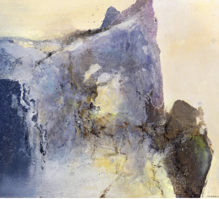27.10.1992 by Zao Wou-ki sold for $1.22m, leading Christie's Hong Kong day sale. Image courtesy of Christie's
