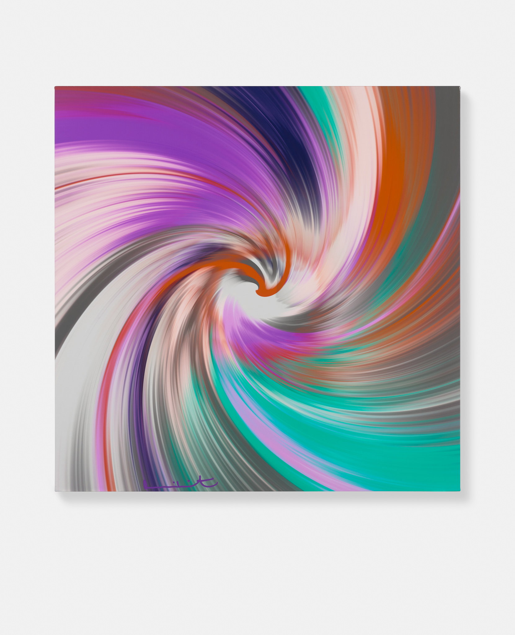 Beautiful, Singularly Successful, Quite Fantastic, Novel And Dramatic Cyclone Painting image #1 main image