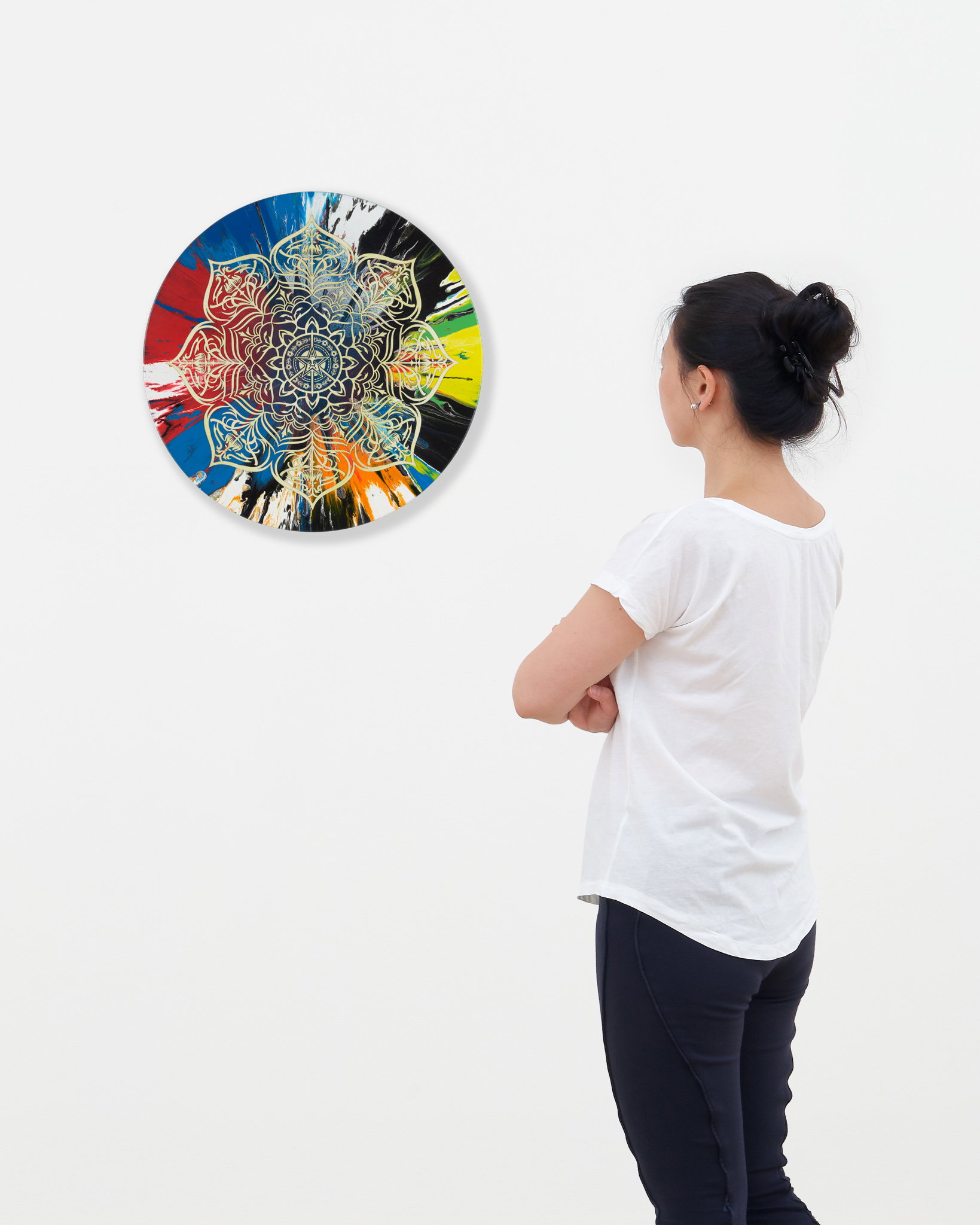 Beautiful Dark Ornate Mandala 1 Spin Painting scale image