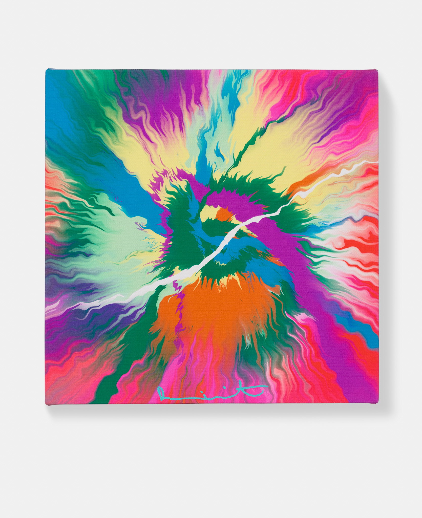Beautiful, Richly-Dressed Bursting River Painting image #1 main image