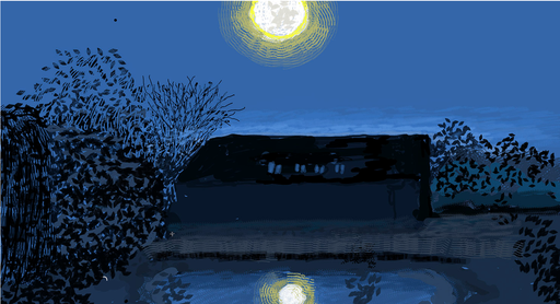 David Hockney: Moon Room at Galerie Lelong in Paris