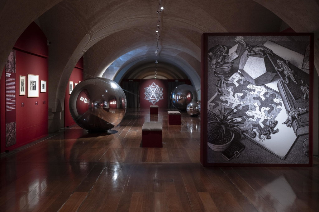 Installation view of "M.C. Escher: The Exhibition" - Somerset House 2026 © Stephen Chung