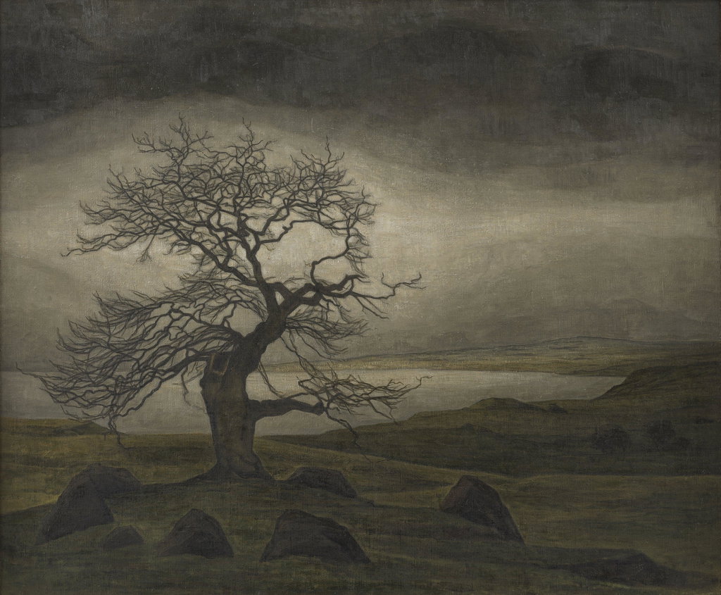 Landscape, A bare Oak Tree (Landskab). Image courtesy of Phillips