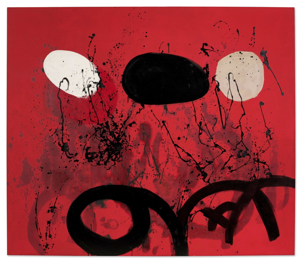 Splatter by Adolph Gottlieb estimated at $900,000 (low) to $1.2m (high). Image courtesy of Sotheby's