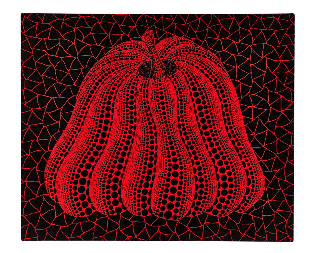 Pumpkin by Yayoi Kusama sold for $2.84m. Image courtesy of Bonhams