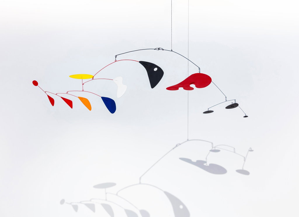 Mobile by Alexander Calder estimated at $2.25m (low) to $3.37m (high). Image courtesy of Sotheby's