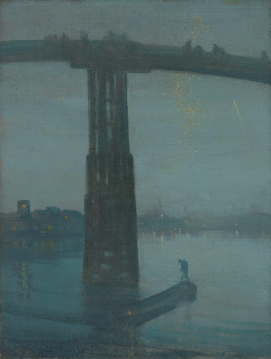 James McNeill Whistler, Nocturne: Blue and Gold - Old Battersea Bridge c.1872–5. Tate.