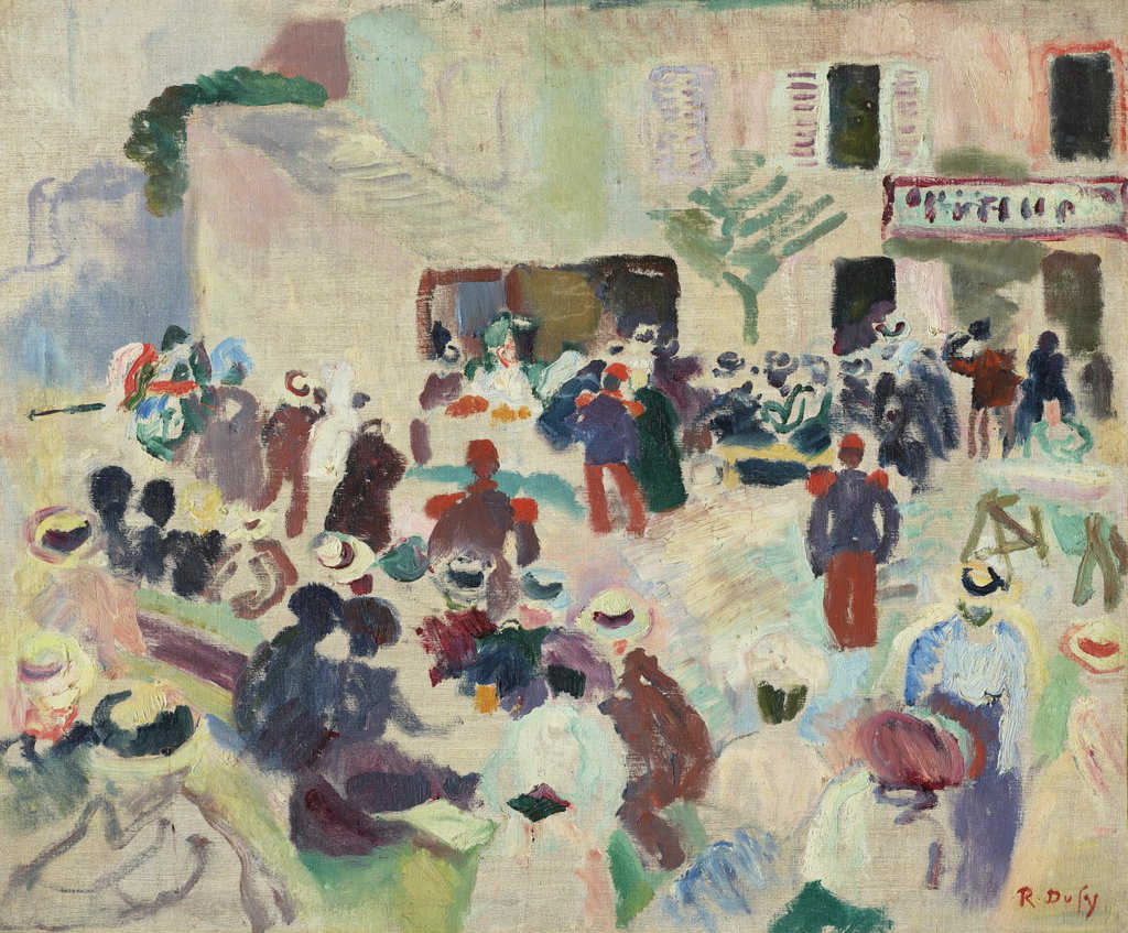 Festival Day by Raoul Dufy estimated at $336,100 (low) to $560,200 (high). Image courtesy of Christie's