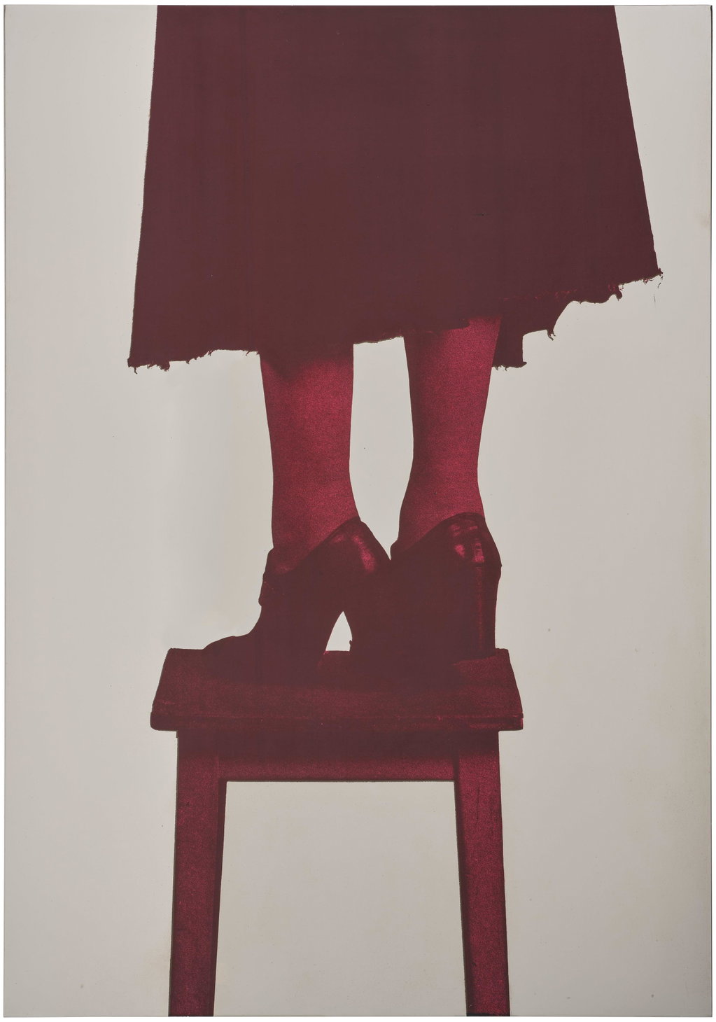 Donna sullo sgabello (Woman on a stool) by Michelangelo Pistoletto sold for $549,100. Image courtesy of Phillips
