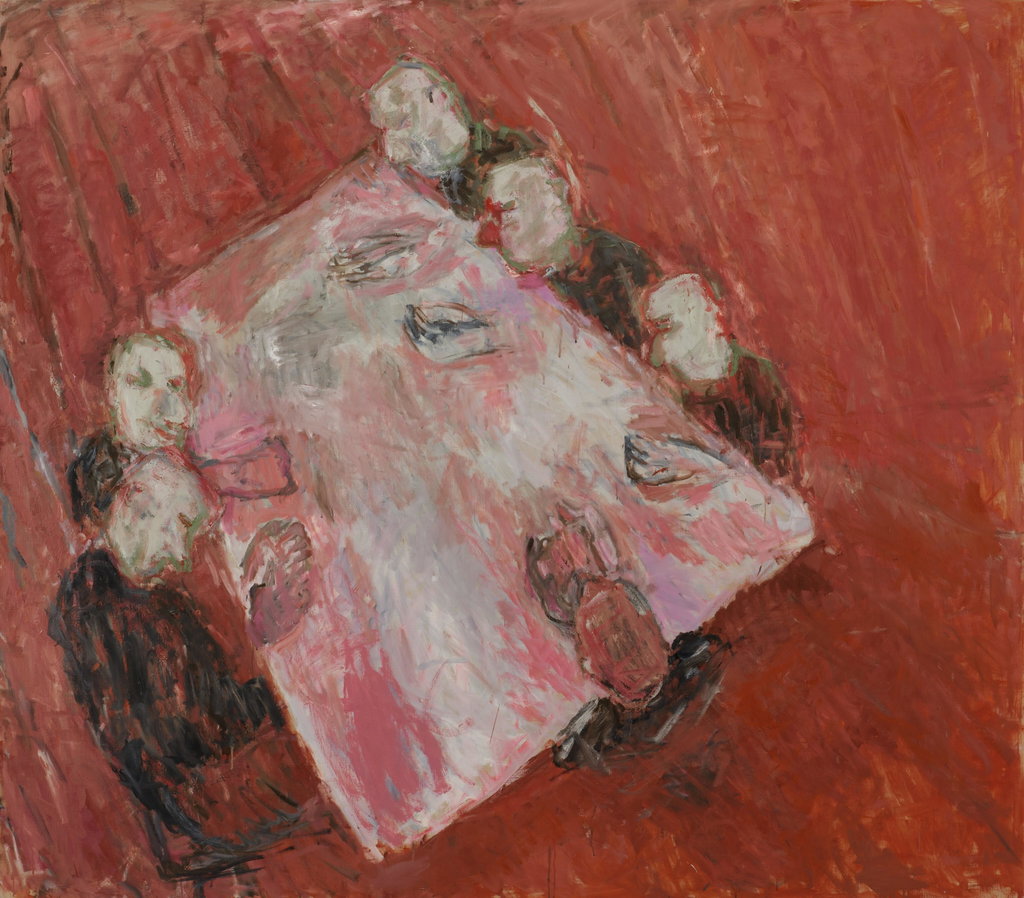 Red Poker by Susan Rothenberg sold for $281,600. Image courtesy of Sotheby's