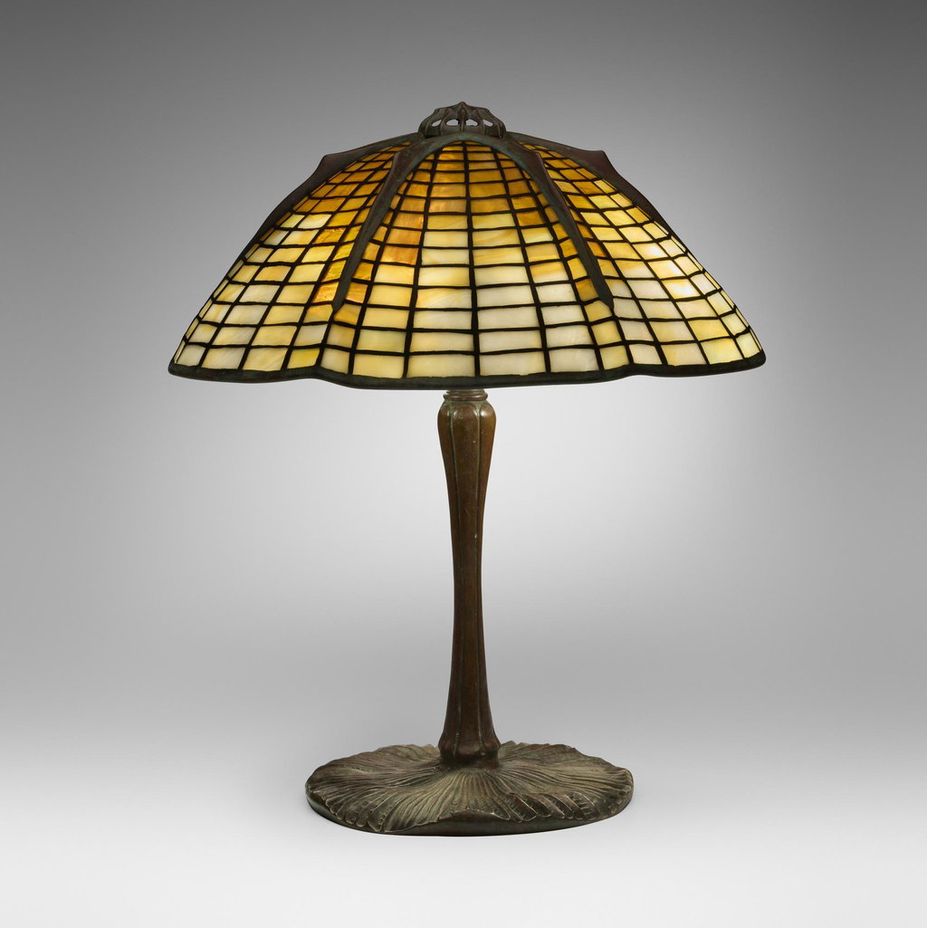 Spider table lamp by Tiffany Studios sold for $51,200. Image courtesy of Rago Arts & Auction Center