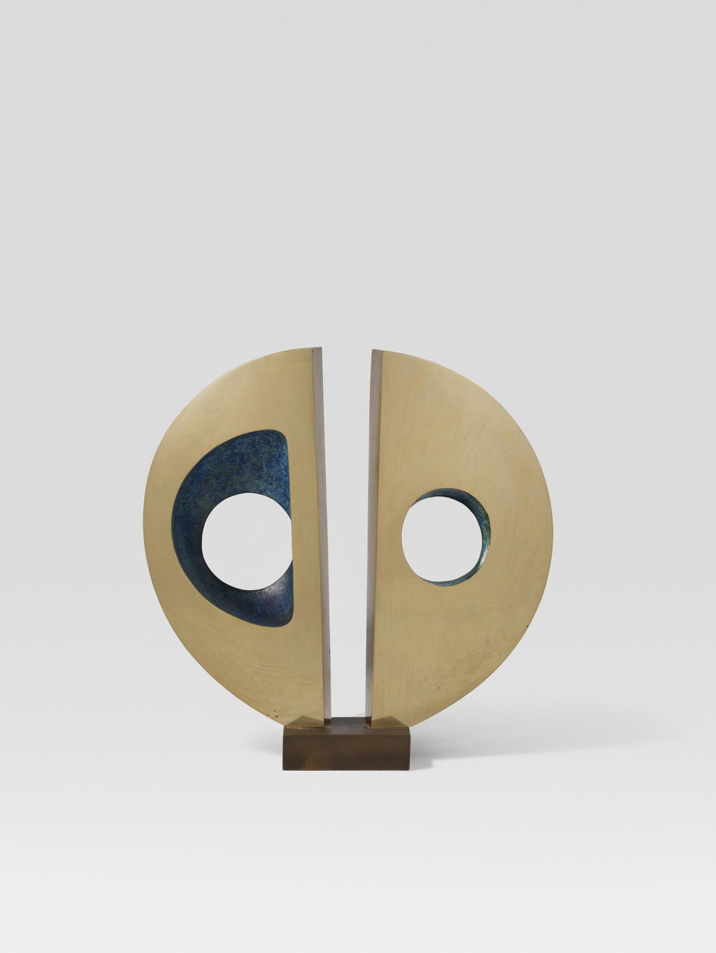 Maquette for Divided Circle by Barbara Hepworth estimated at $198,100 (low) to $330,200 (high). Image courtesy of Christie's