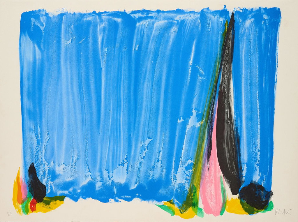 Signe-Paysage Loire by Olivier Debre sold for $998 (329% above estimate). Image courtesy of Van Ham Kunstauktionen